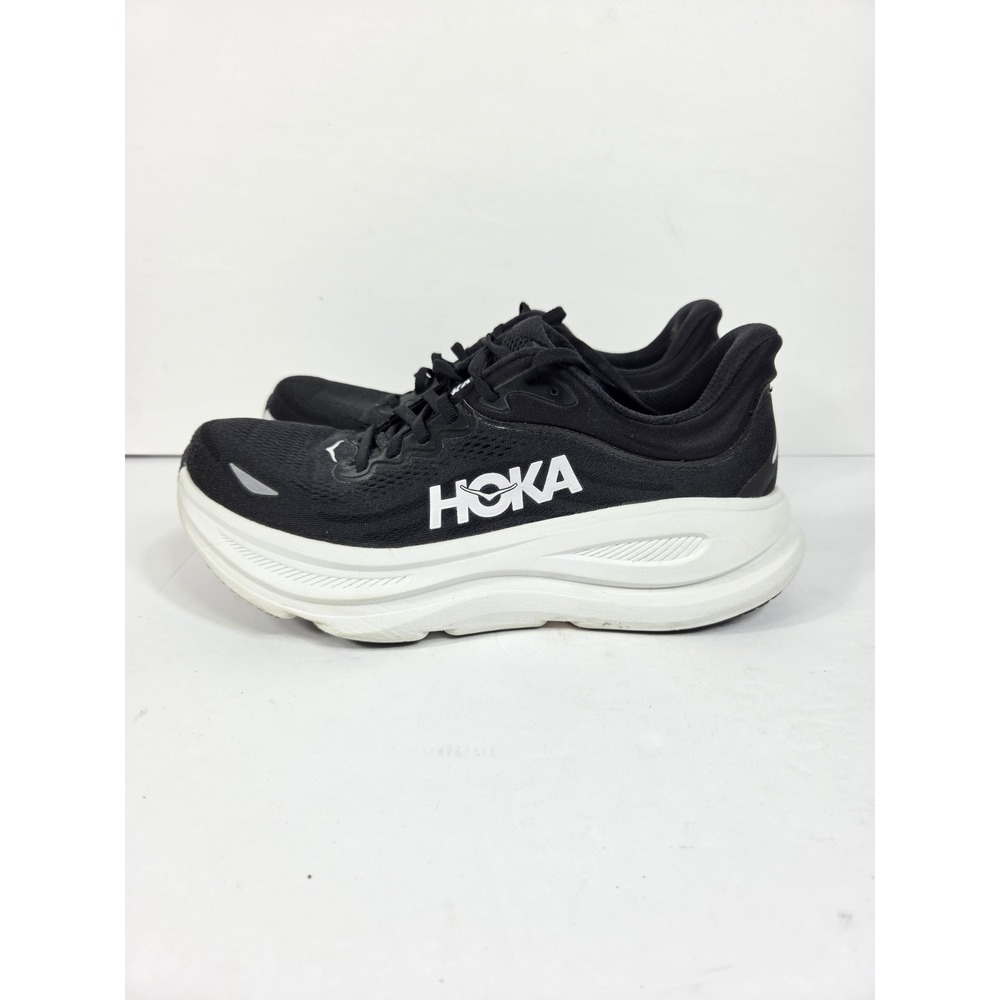 Hoka One One HOKA Bondi 9 Black White Women Sz 11 B